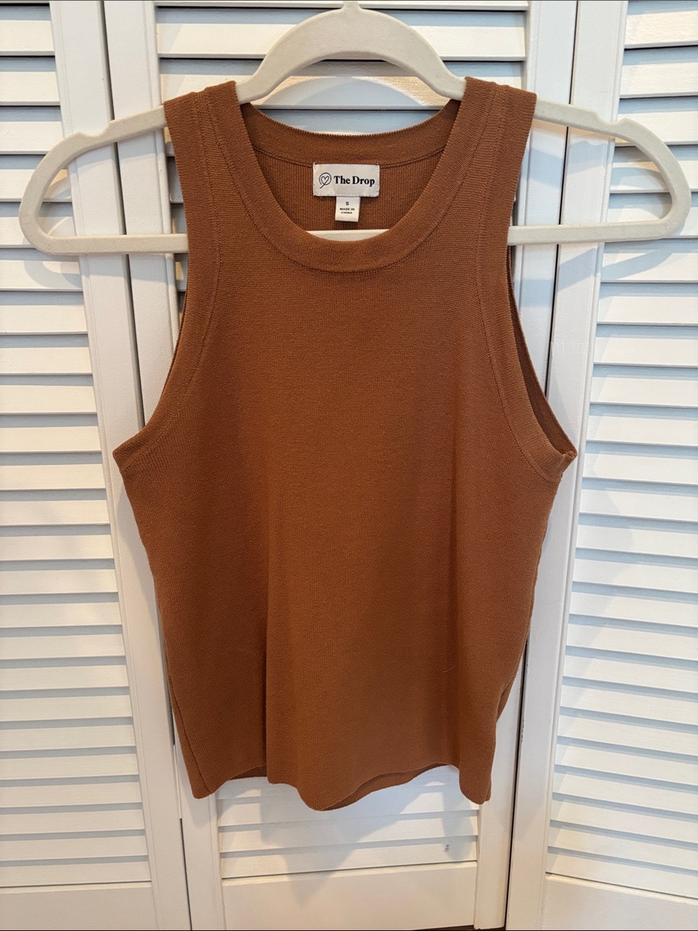 Women's the drop Sleeveless Knit Tank Top in Brown